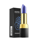 Magical Discoloration Blue-Rose Temperature Changing Lipstick Waterproof Gifts`