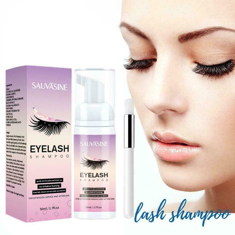 1x Professional Eyelashes Foam Cleaner 50ml Eyelash Shampoo Extension J5A9