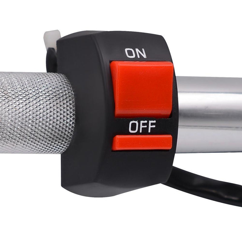 Motorcycle Bicycle Handlebar ON OFF Hazard Light Switch Kill Stop Button Plug Dop