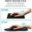 Soft SBR Comfortable Ergonomic Mice Mat Wrist Support Wrist Rest Mouse Pad
