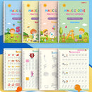 4 Books Calligraphy Handwriting Copybook Set Kids Writing English Lettering