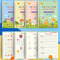 4 Books Calligraphy Handwriting Copybook Set Kids Writing English Lettering