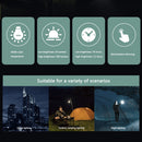 4 in 1 Mini Electric Inflatable Air Pump USB Outdoor Camping Light (Orange)