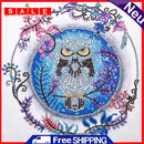 30x30cm 5D DIY Partial Special Shaped Drill Diamond Painting Owl for Ornament
