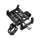 Bicycle Scooter Phone Holder Aluminum Motorcycle Camera Stand Rack (Black) Newly