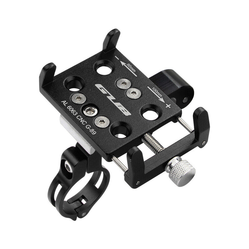 Bicycle Scooter Phone Holder Aluminum Motorcycle Camera Stand Rack (Black) Newly