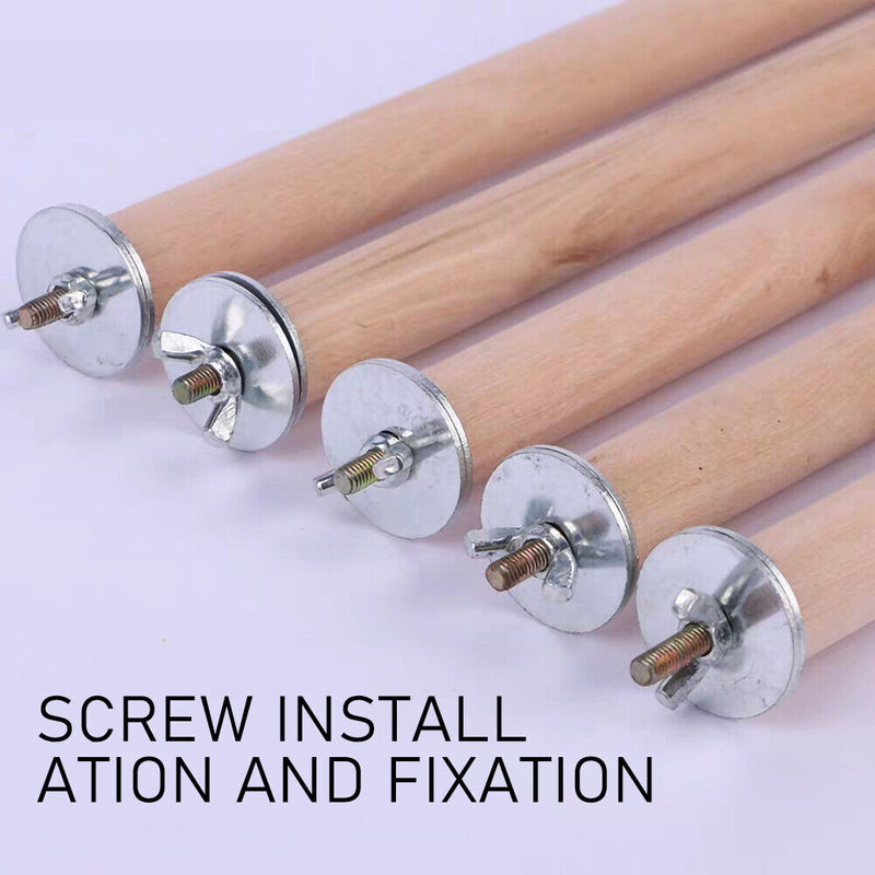 Pet Parrot Hanging Play Toys Bird Cage Perch Branch Stand Holder (2x20cm) Newly