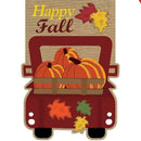 Pumpkin Car Garden Flag Durable Home Yard Garden Decoration Banners for Orn