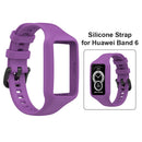 Strap for Huawei Honor Band 6 Pro Silicone Wristband Replacement (Purple)