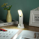5LED Wall Hanging Motion Sensor Night Light Bedside Table Lamp (White B)