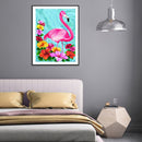 Diamond Painting Flamingo Full Round Drill Picture of Rhinestone DIY Drawing
