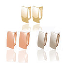 Color Valentine's Day present Glossy Earrings Clip Earrings Women's Earrings