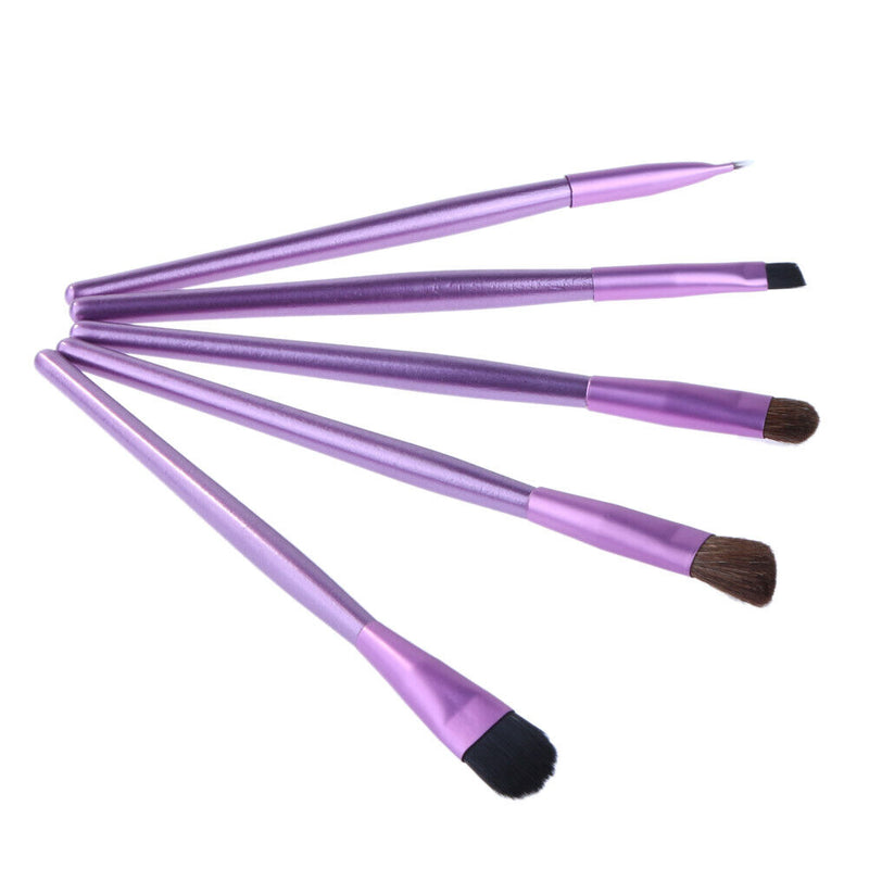 Stylish Eye Makeup Brushes Set Eyeshadow Eyebrow Tool Round Can Packed
