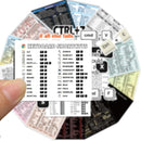 30 Pcs Computer Shortcut Keys Excel/Word Graffiti Stickers DIY Decoration&