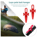 2pcs Fishing Rod Pole Hook Keeper Bait Lure Jig Hooks Holder with Rubber Ring