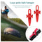 2pcs Fishing Rod Pole Hook Keeper Bait Lure Jig Hooks Holder with Rubber Ring