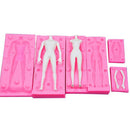 Silicone Mould Man + Woman Body Clay Mold Cake Chocolate Pastry Home Baking Tool