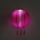 Solar Nylon Lantern Lamp Waterproof Hanging Light Festival Decor (Rose) Newly