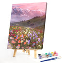 Flower Landscape Oil Paint By Numbers DIY Canvas Set Oil Paint Drawing No Frame