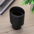 58mm Universal Black Stainless Steel Car Rear Exhaust Pipe Tail Muffler Tip