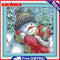 Art Canvas Kit Cross Stitch 14CT Stamped Home Needlework DIY Cartoon Snowman