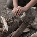 Qvien Camping Stove Stainless Steel Furnace Stove Multifunctional for Picnic BBQ