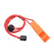 Whistles Rescue Emergency Marine Whistle With Adjustable Reflective Lanyard