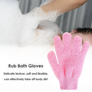 Five Fingers Bath Gloves Shower Towel Scrub Body Child Home Supply (Pink) Newly