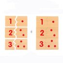 Early Learning Maths Material Number 1-10 Wooden Mathematical Puzzle