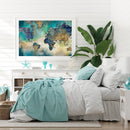 Map Abstract Oil Paint By Numbers Canvas DIY Coloring Picture Home Decorations