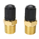 5x2pcs 1/4in Brass Tire Tyre Air Compressor Tank Fill Valves