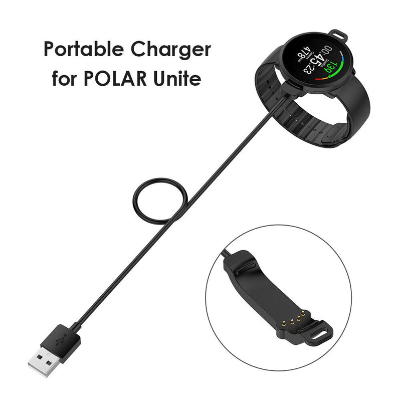 4-pin 1m USB Charger Watch Cable for POLAR Unite Smartwatch Charging Cord Line