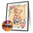 5D DIY Diamond Painting Full Round Drill Cartoon Bear Mosaic Picture Rhinestone