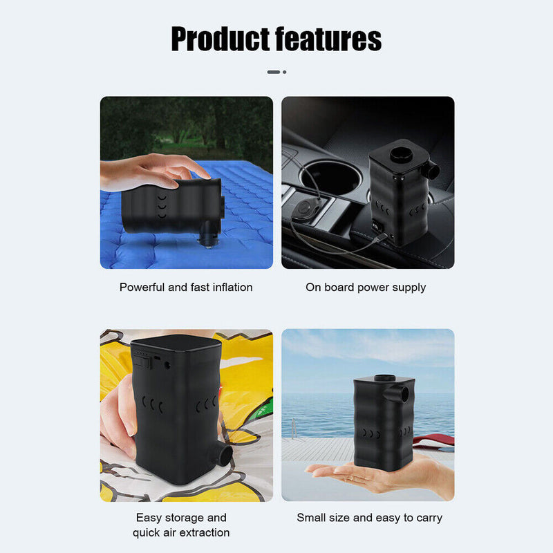 Wireless Inflatable Electric Air Pump for Mattress Mat Swimming Ring Boat Newly