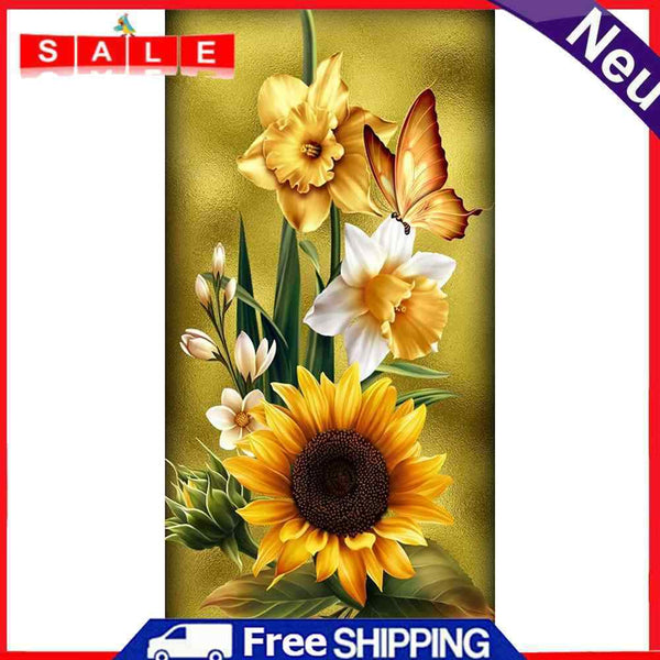 5D DIY Needlework Mosaic Craft Sunflower Embroidery Set Home Diamond Painting