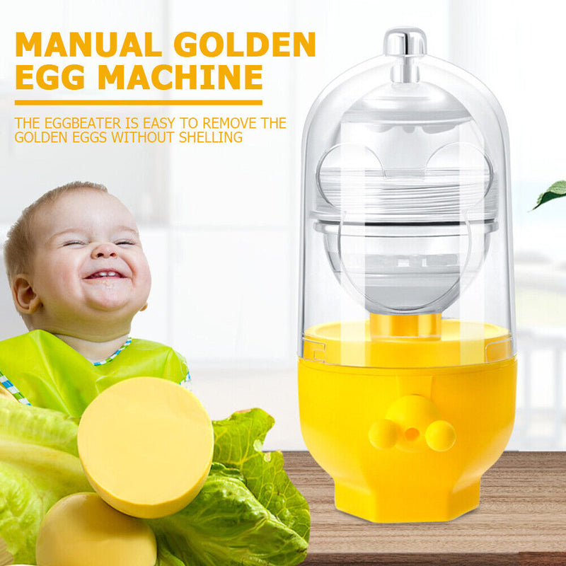 Hand Powered Golden Egg Maker Eggs Yolk White Mixer Kitchen Puller Gadgets
