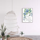 Partial Cross Stitch 11CT Counted Letter Flower Embroidery DIY Needlework