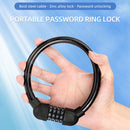 Bicycle Safety Cable Locks MTB Anti Theft 4 Digit Password Lock (Black) Newly