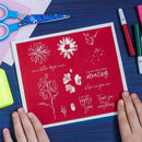 Flower Square Border Paper Cut Dies Stencil Silicone Seal Stamp Mold (C) Newly