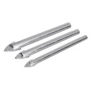 6 pieces 3-10mm ceramic tile glass bit tiles shovel ground dril tip F0B3