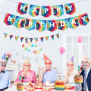 Birthday Party Decorations Set 31pcs Tie Dye Happy Birthday Supplies Banner