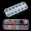 2mm Assorted Manicure Glitter DIY UV Gel Acrylic Tips Nail Art Rhinestone