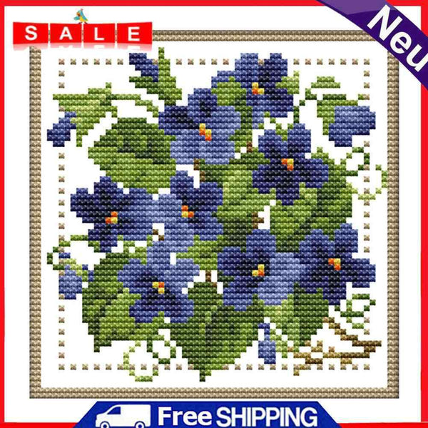 Partial Cross Stitch Twelve Months 14CT Counted Handmade Needlework Home Decor
