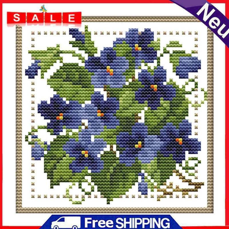 Partial Cross Stitch Twelve Months 14CT Counted Handmade Needlework Home Decor