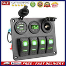 Rocker Switch Panel Outlet Combination Switches Lighter Socket Circuit Breaker