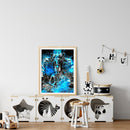 5D Rhinestone Picture DIY Blue Buddha Full Round Drill Diamond Painting Gift Kit