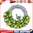Easter Rabbit Wreath Door Acrylic Bunny Garland Home Decoration (C)