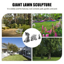 Gothic Dragon Statues Fantasy Animal Dragon Figures Garden Decor (White) Newly