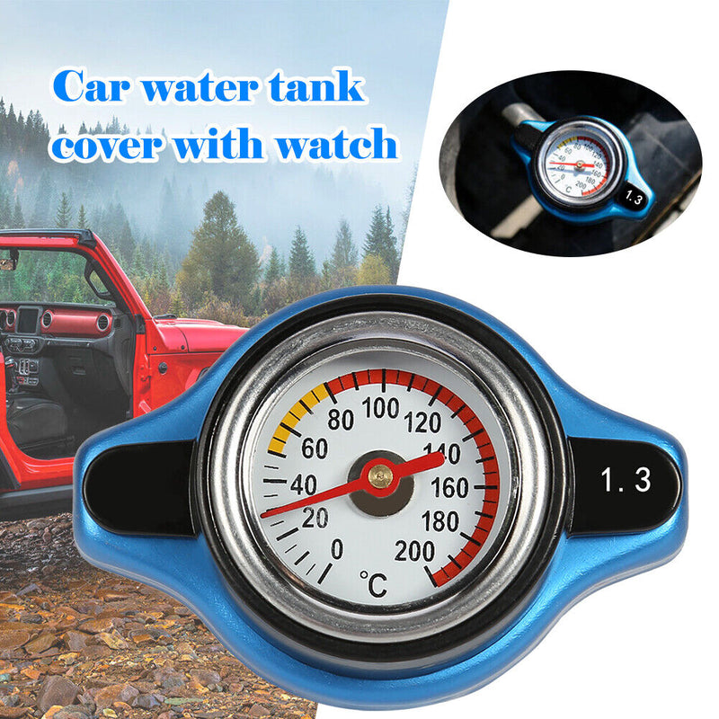 1.3 Bar Thermo Thermostatic High Pressure Radiator Cap with Temperature Gau