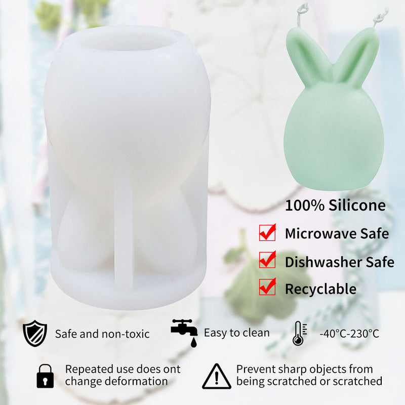 Easter Rabbit Fondant Mold Silicone Baking Pudding Dessert Molds Decorating